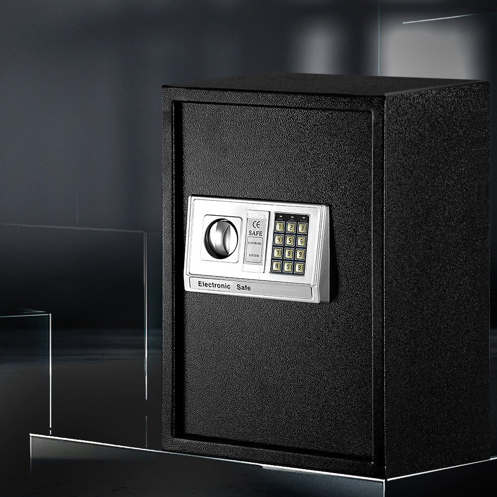 UL-TECH Digital Security Safe Box – Electronic Lock, Wall-Mountable Steel Safe for Home & Office