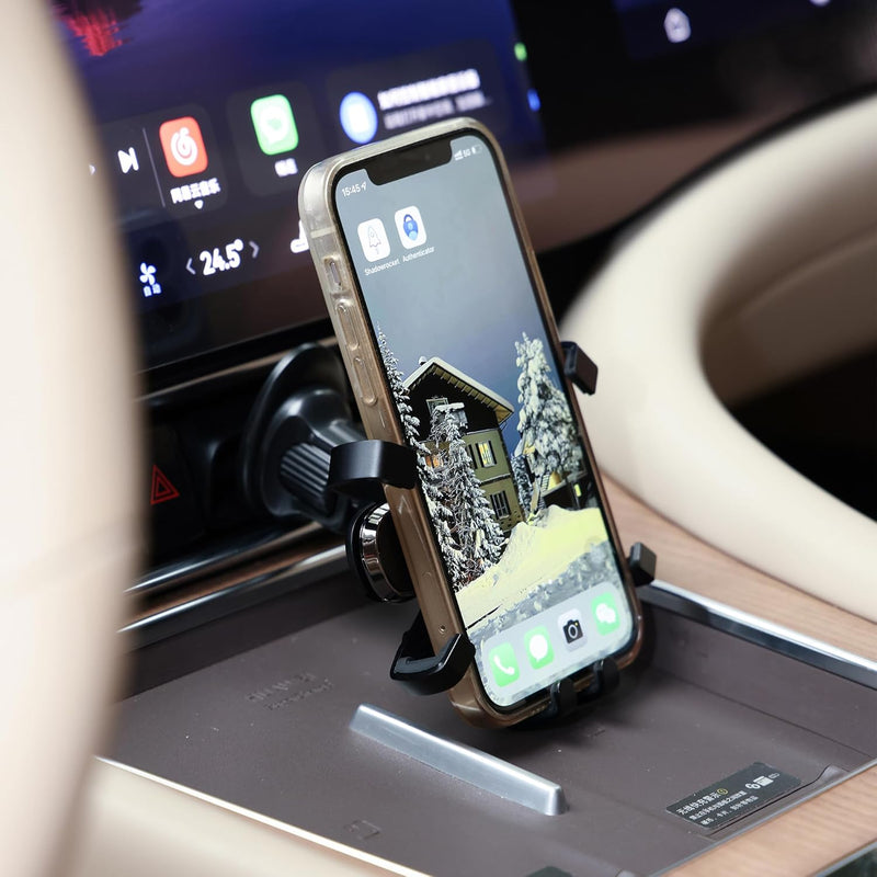Urbanoki Air Vent Car Phone Holder Mount – Strong Grip Smartphone Holder – Universal Fit – Black
