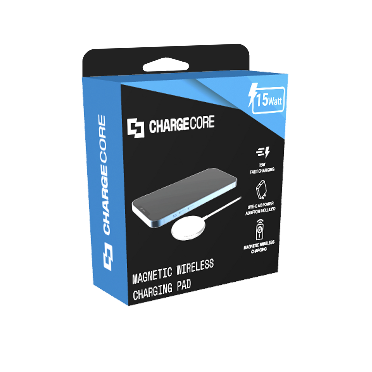 Laser ChargeCore Magnetic Wireless Charging Pad – Fast MagSafe-Compatible Charger for iPhone & Android Devices