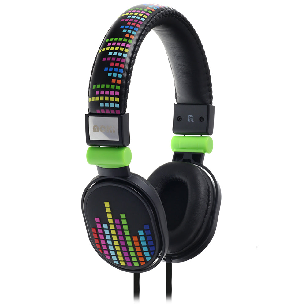 Moki Popper Levels DJ-Style Headphones – Soft Cushioned Over-Ear Premium Sound (Black)