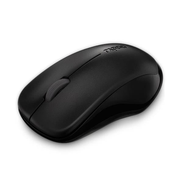 RAPOO 1620 Wireless Mouse – 2.4G Entry-Level Optical Mouse with USB Receiver – Black