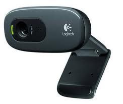 Logitech C270 HD Webcam – 720p/30fps, 3MP Widescreen Video Calling, Light Correction & Noise-Reducing Mic – PC/Mac/Laptop Compatible