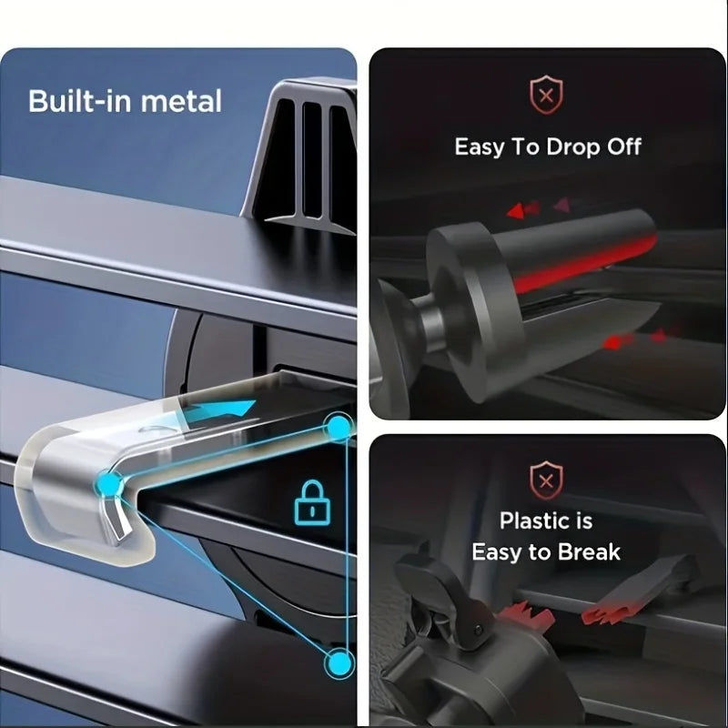"Universal Car Phone Holder – Air Vent Mount Clip for Smartphone & GPS Devices 360° Rotation Stand