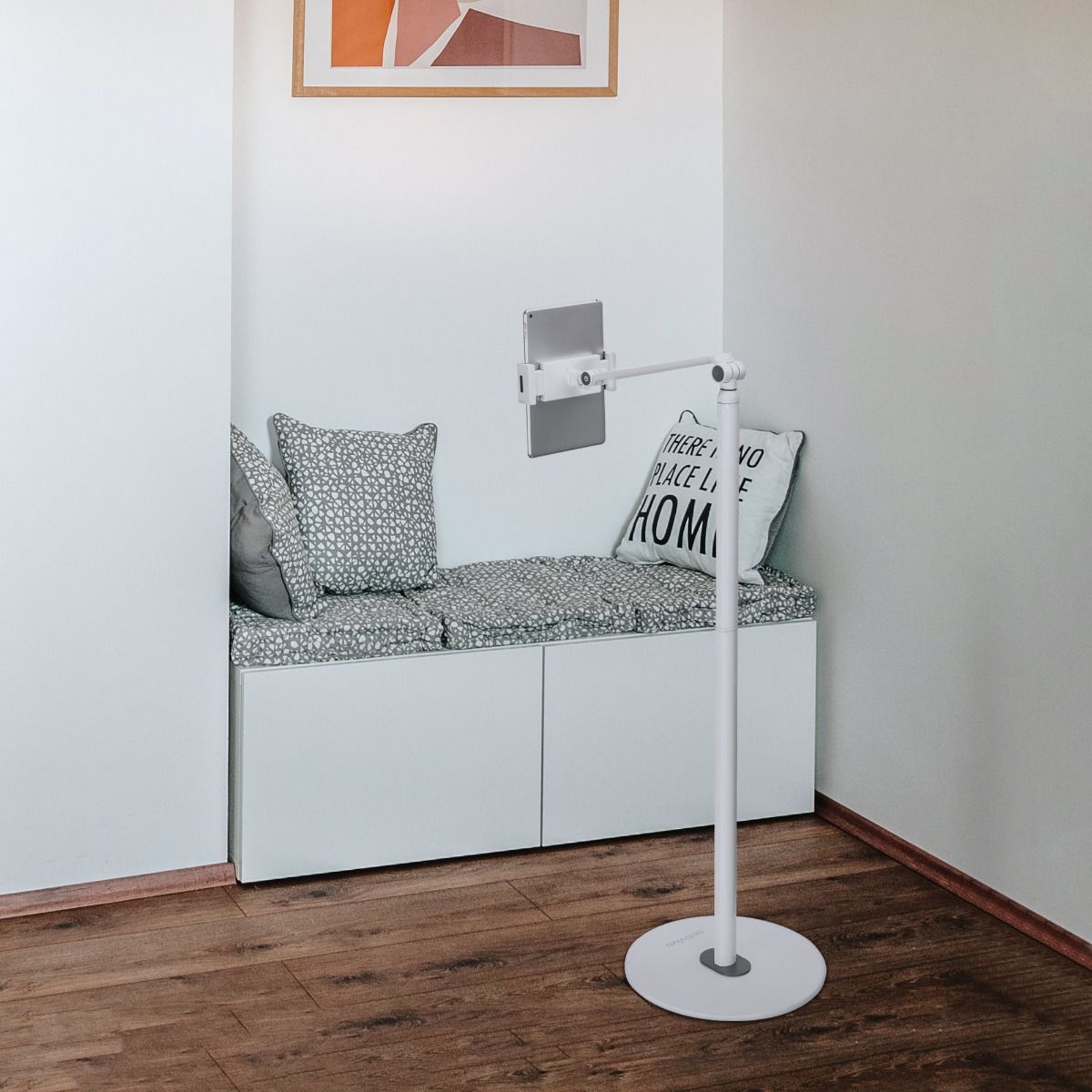 Activiva Universal iPad & Tablet Floor Stand – Adjustable Height & 360° Rotation for Hands-Free Viewing