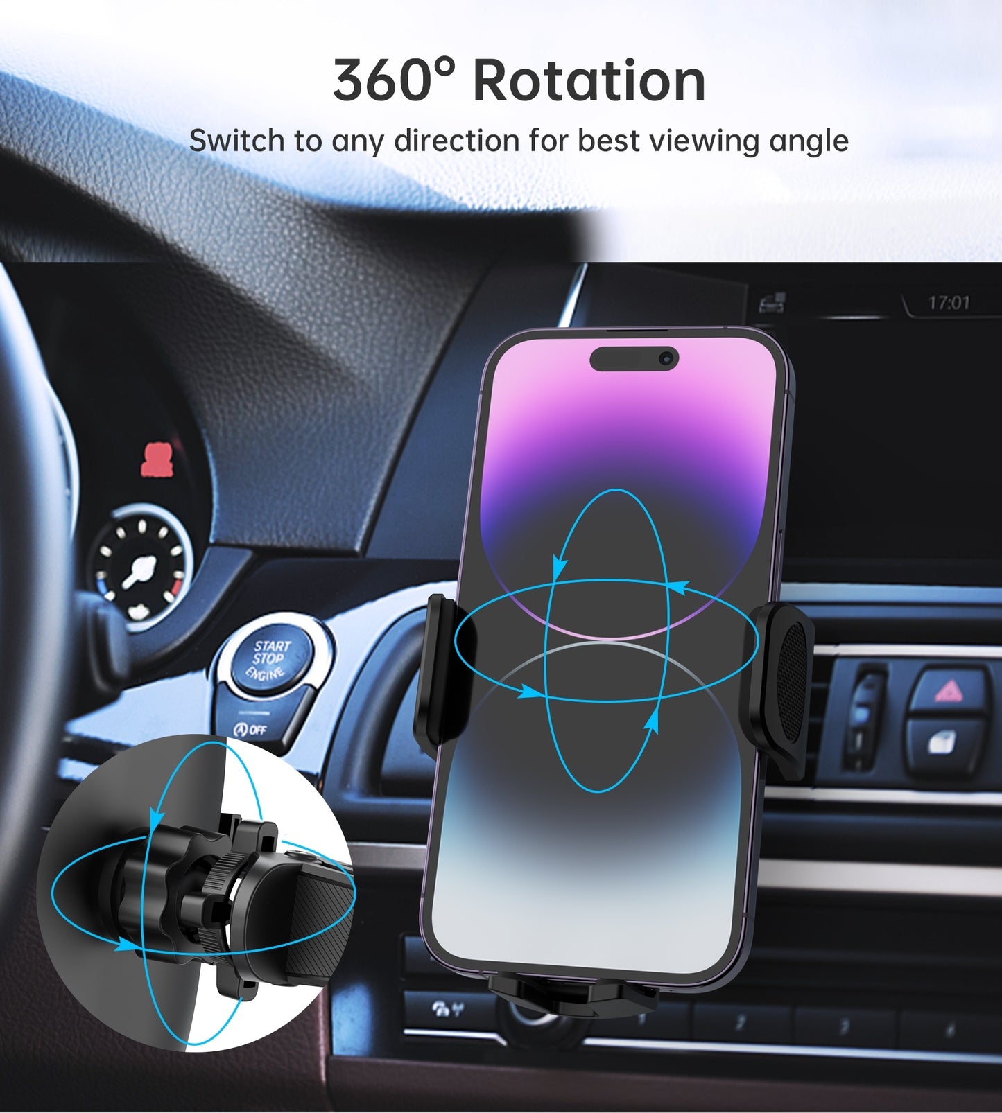 CHOETECH H066 Air Vent Car Phone Mount – Universal Holder Stand for Smartphones"