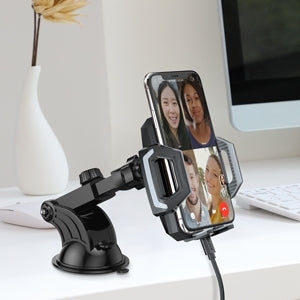 CHOETECH T521-F 15W Fast Wireless Car Charger – Auto-Clamping Air Vent Mount Dock for iPhone & Android