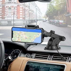 CHOETECH T521-F 15W Fast Wireless Car Charger – Auto-Clamping Air Vent Mount Dock for iPhone & Android