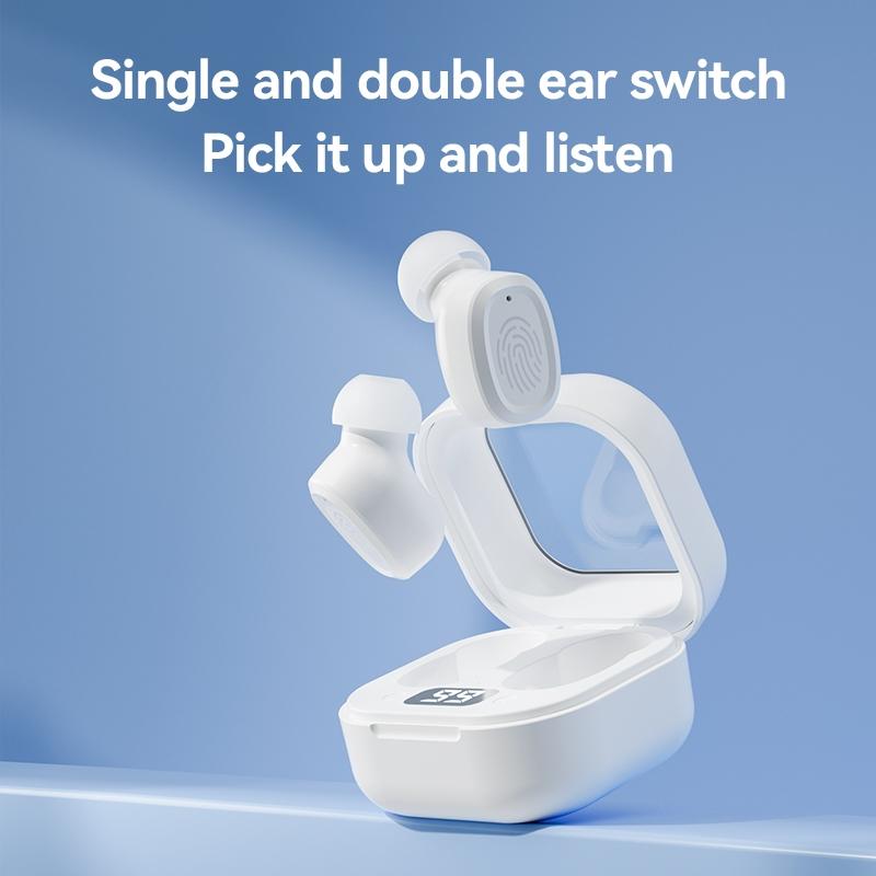 Black Wireless Earphones with Charging Case – Bluetooth True Wireless Stereo (TWS)