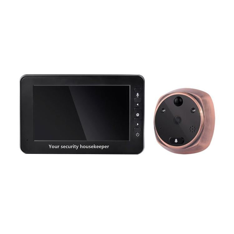 Smart Video Doorbell with 4.3-Inch Display, 3.0MP Camera, Night Vision & Motion Detection – Supports TF Card Up to 32GB