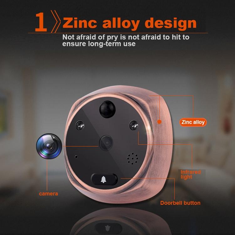 Smart Video Doorbell with 4.3-Inch Display, 3.0MP Camera, Night Vision & Motion Detection – Supports TF Card Up to 32GB