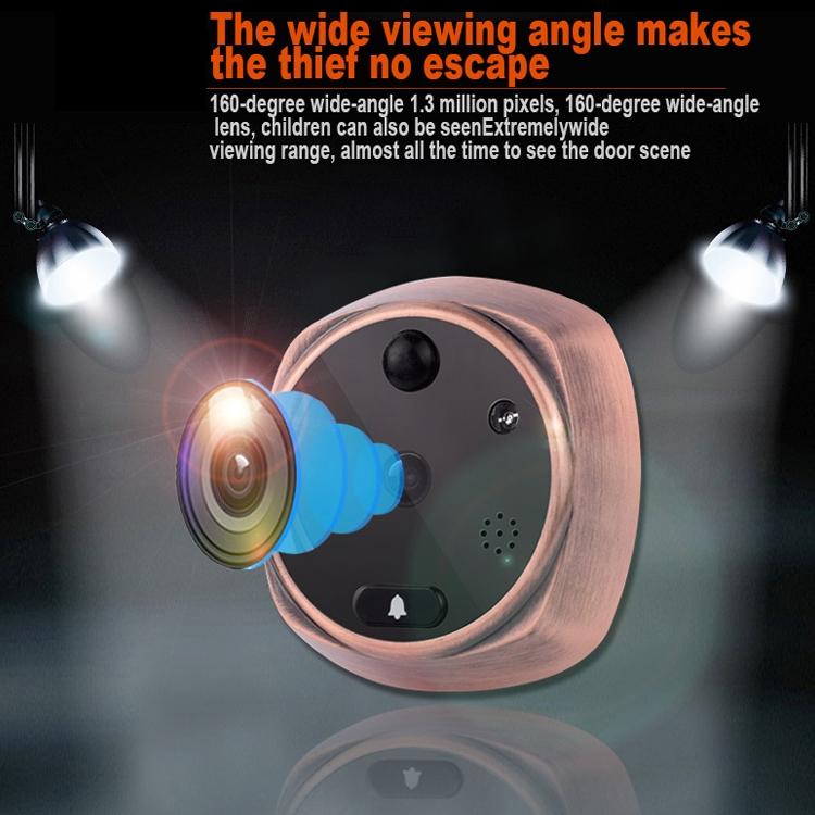 Smart Video Doorbell with 4.3-Inch Display, 3.0MP Camera, Night Vision & Motion Detection – Supports TF Card Up to 32GB