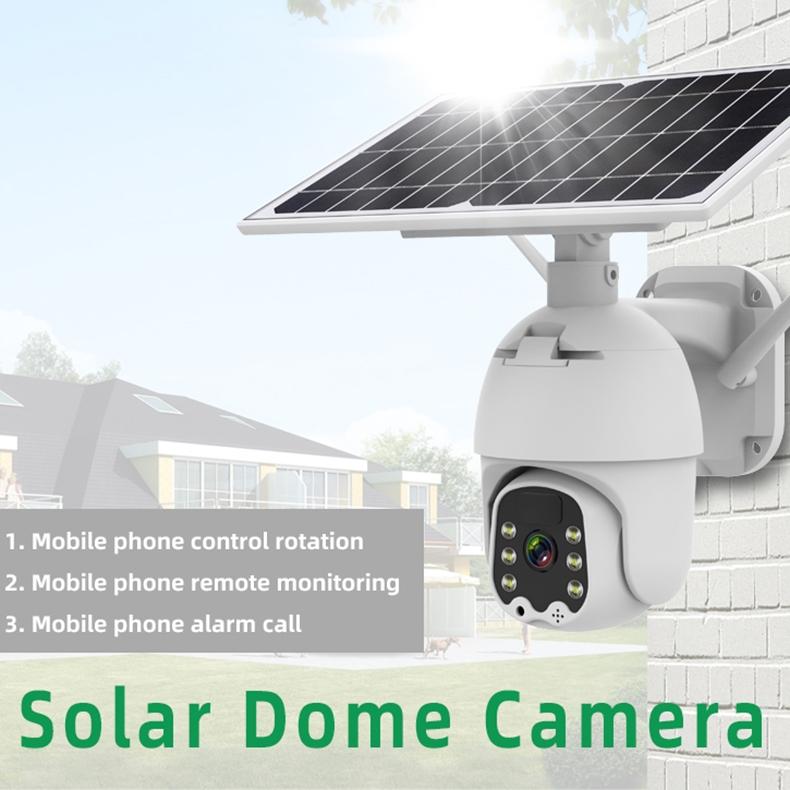 Wireless Solar IP Camera – 1080P HD, Motion Detection, Night Vision, TF Card Storage, Outdoor Security
