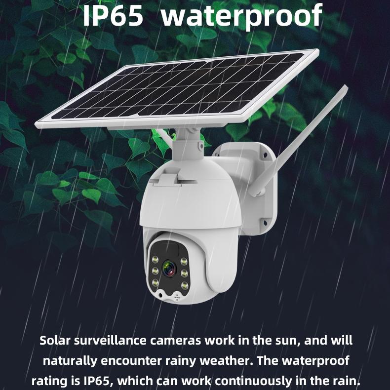 Wireless Solar IP Camera – 1080P HD, Motion Detection, Night Vision, TF Card Storage, Outdoor Security