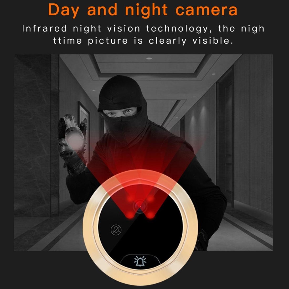 Smart WiFi Video Doorbell – Night Vision, Motion Detection, Video Messaging, Multi-Language Support, 32GB TF Card Included