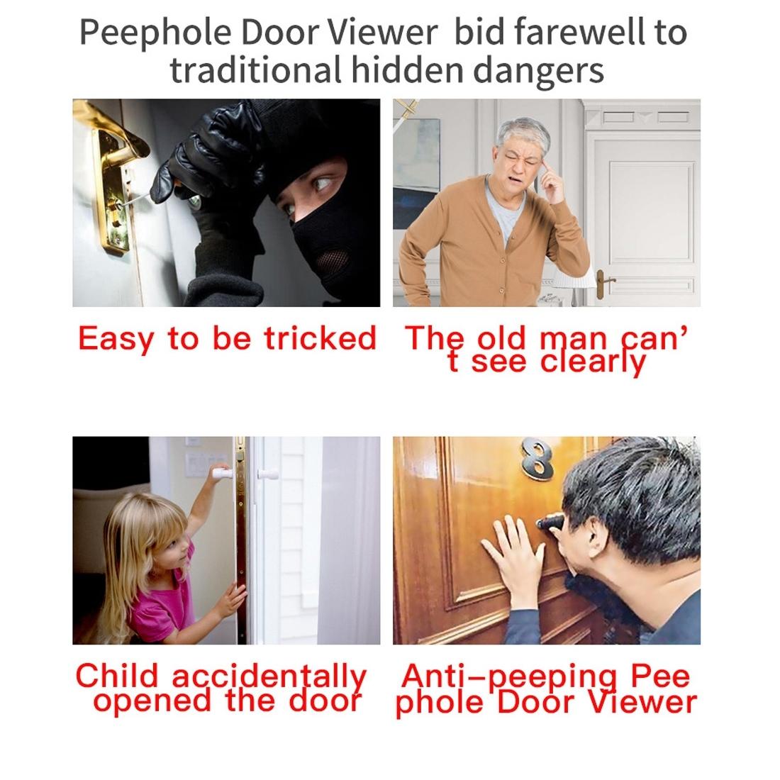 Smart WiFi Video Doorbell – Night Vision, Motion Detection, Video Messaging, Multi-Language Support, 32GB TF Card Included
