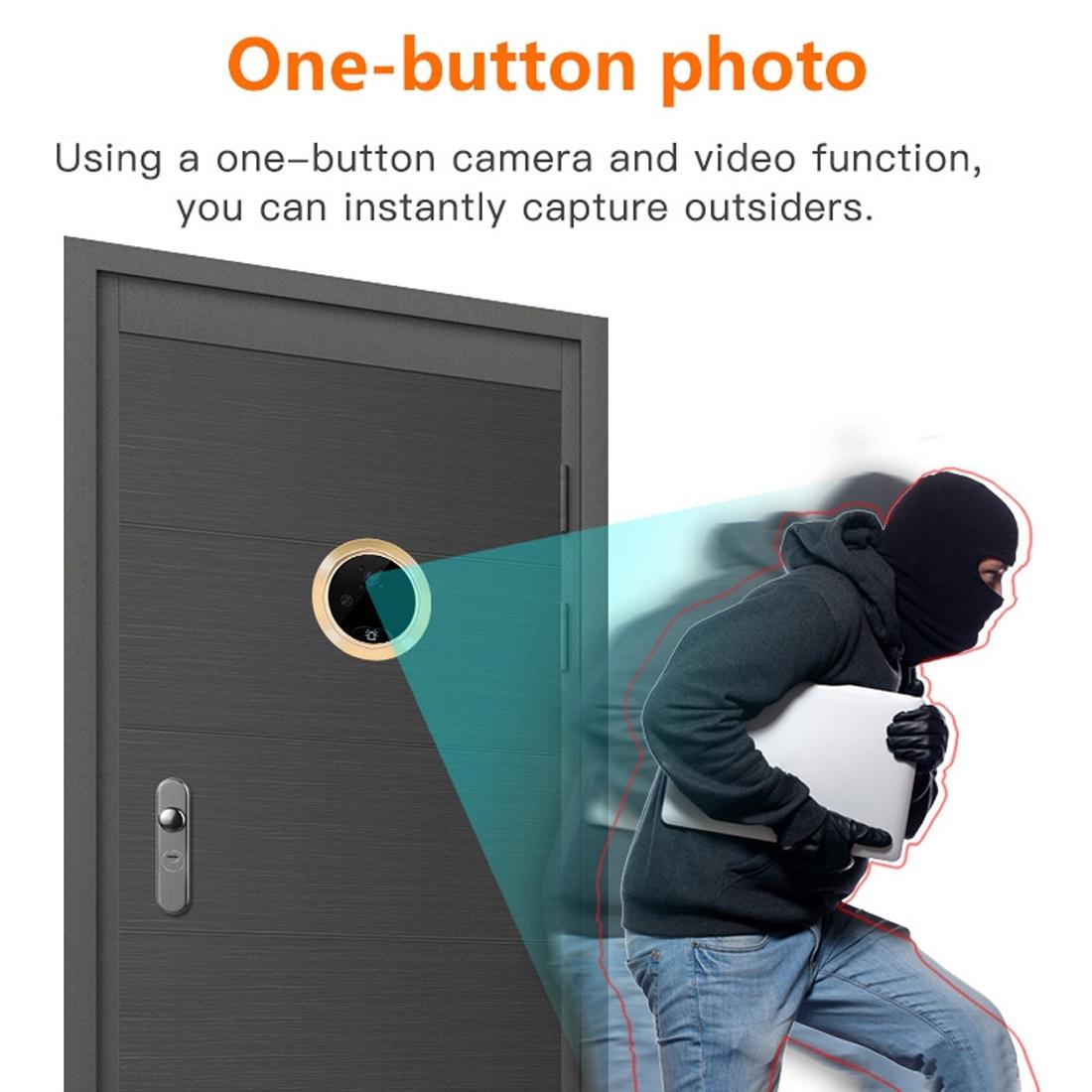 Smart WiFi Video Doorbell – Night Vision, Motion Detection, Video Messaging, Multi-Language Support, 32GB TF Card Included