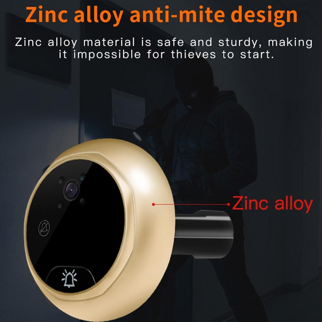 Smart WiFi Video Doorbell – Night Vision, Motion Detection, Video Messaging, Multi-Language Support, 32GB TF Card Included