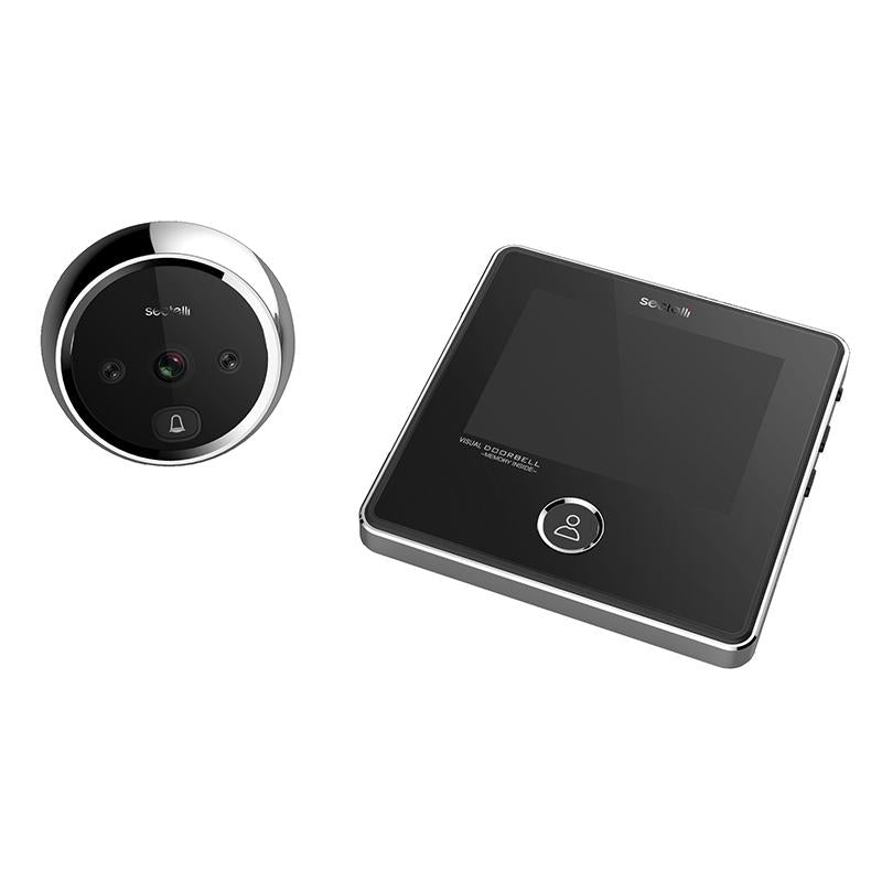 3.0'' Screen 1.0MP Security Camera with Infrared Night Vision – Digital Peephole Door Viewer Compatible