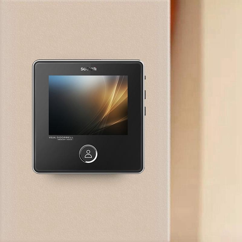 3.0'' Screen 1.0MP Security Camera with Infrared Night Vision – Digital Peephole Door Viewer Compatible