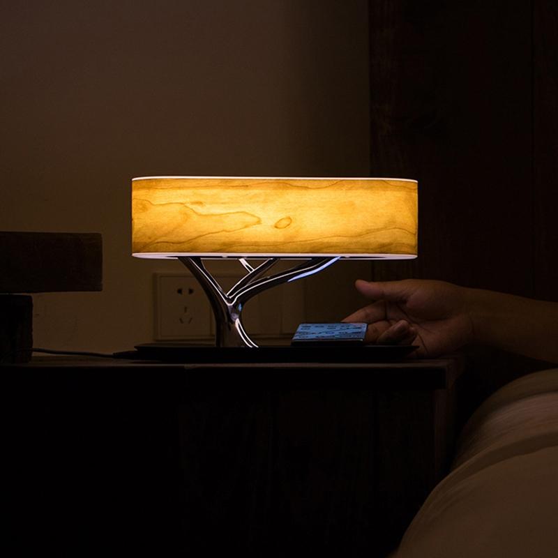 Bluetooth Speaker Desk Lamp with Wireless Charging – AU Plug, Touch Control & Dimmable Light