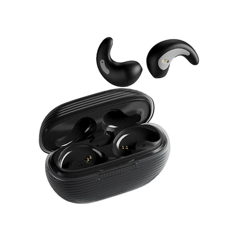 Bluetooth Sleep Earphones with Charging Case – White Wireless In-Ear Headphones for Restful Sleep with Silicone Protective Case