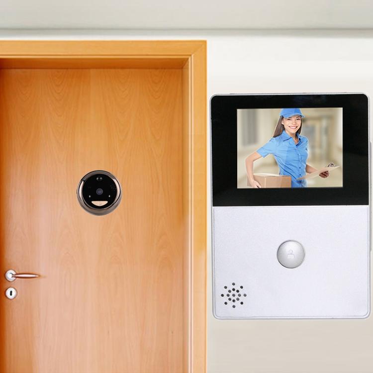 Smart WiFi Video Doorbell with 2.8” OLED Display – 1.0MP Camera, Motion Detection, 32GB TF Card Support