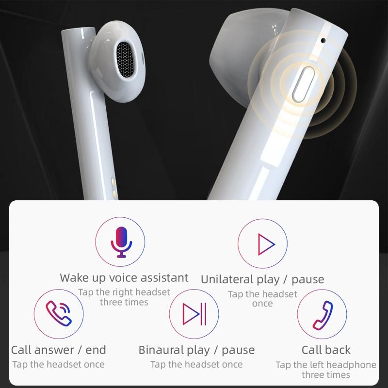 Mini Solar Bluetooth Sport Earphones – Wireless In-Ear Headset with Charging Box