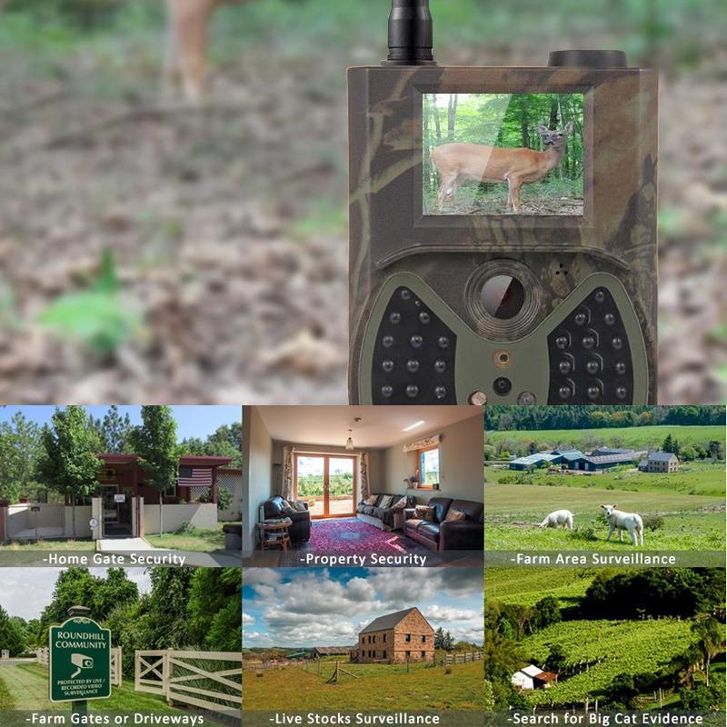 12MP Waterproof Trail Camera with Night Vision & MMS Alerts – Outdoor Wildlife & Security Monitoring