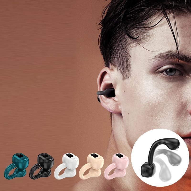 M10 Waterproof Bluetooth Earphones with Ear Clip – Secure Fit Wireless Sport Headphones
