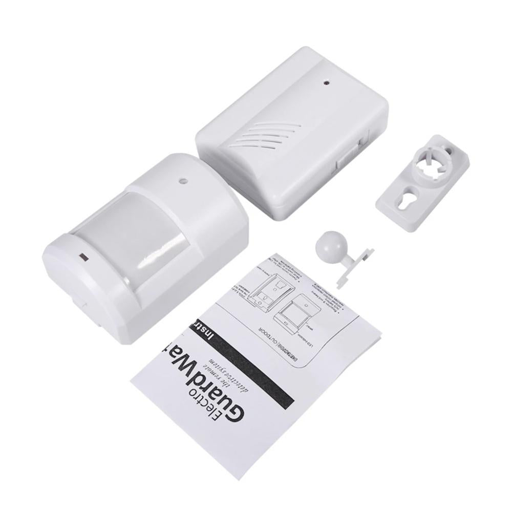 Wireless Doorbell with IR Motion Detection & Electro Guard – White, Long Range, Easy Installation, LED Indicator