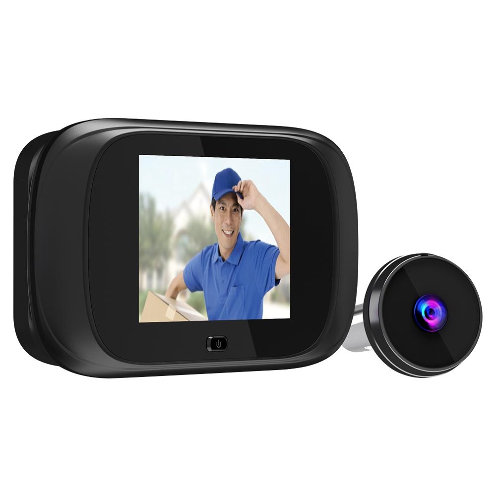 Smart 1.0MP Peephole Doorbell – 2.8'' Screen, Motion Detection, Photo & Video Capture, Easy Installation