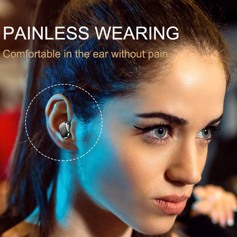 Wireless In-Ear Gaming Earphones with Digital Display – Black, Low Latency, Bluetooth
