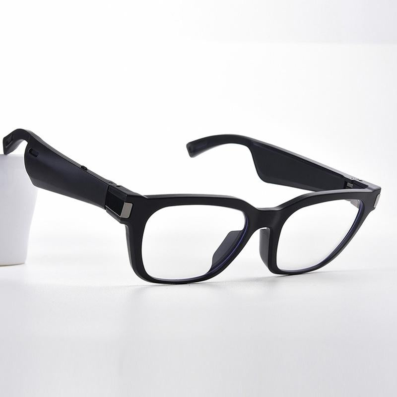 Waterproof Bluetooth Smart Glasses with Mini Binaural Earphones – Hands-Free Calls & Music – Black Sunglasses