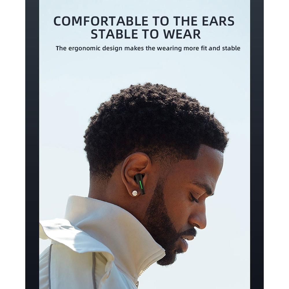XT80 TWS Dual-Mode Bluetooth Earphones – Black, Breathing Light, Charging Box, Low Latency, Clear Sound