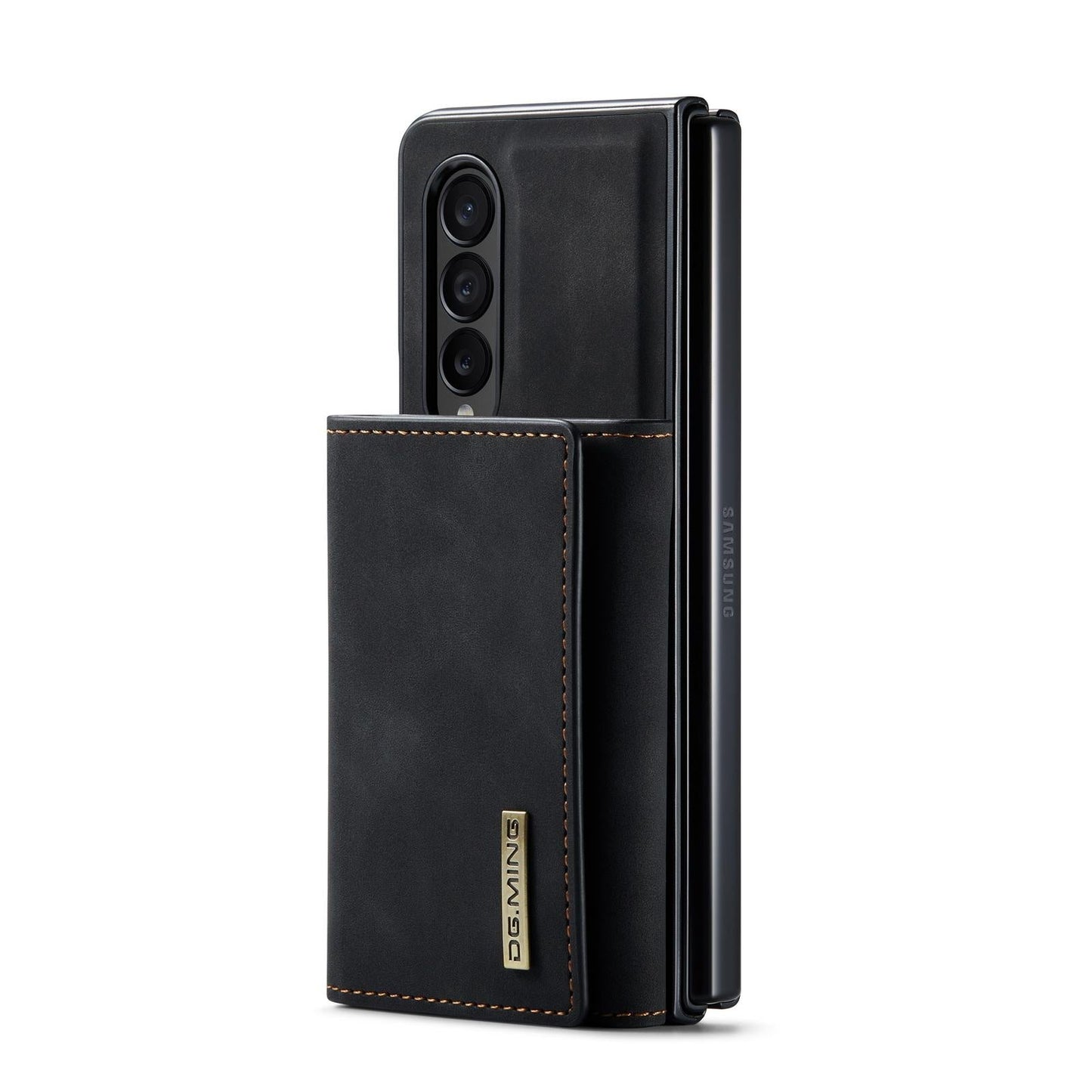Wallet Case for Samsung Galaxy Z Fold4 5G – 3-Fold Design, Multi-Card Holder, Kickstand Cover – Green