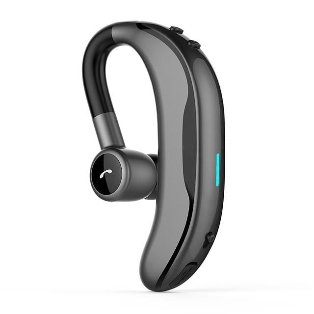 Wireless Ear-Hook Bluetooth Earphone with Mic – Car Hands-Free, Black & Red, In-Ear Design for Calls & Music