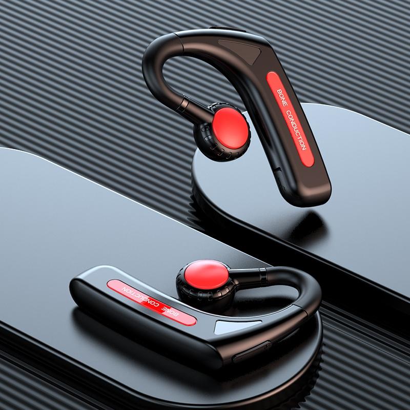 Wireless Bone Conduction Bluetooth Headset – Hanging Ear Design, Blue for Clear Audio & Comfort