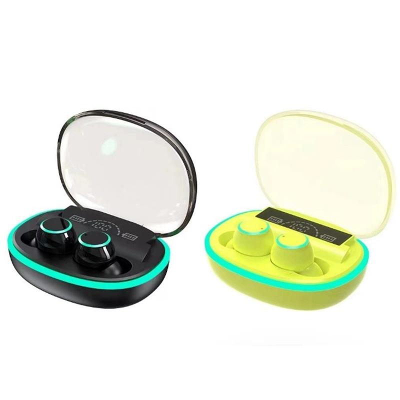Wireless Bluetooth Earphones with Noise Reduction & Power Bank Function – Fluorescent Green, True Wireless