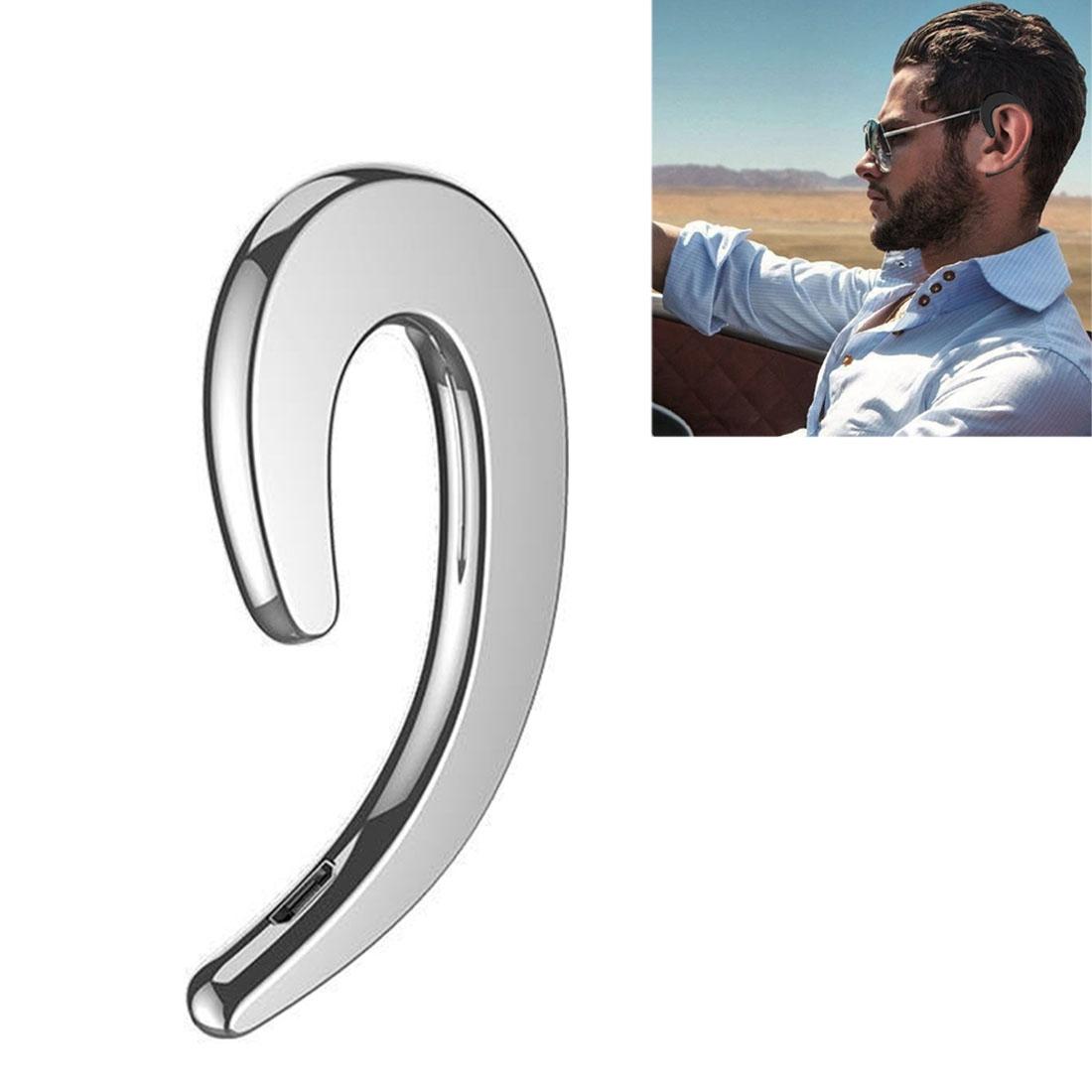 V4.1 Bluetooth Bone Conduction Sports Earphones with Earhook – Wireless Open-Ear Headphones, Black