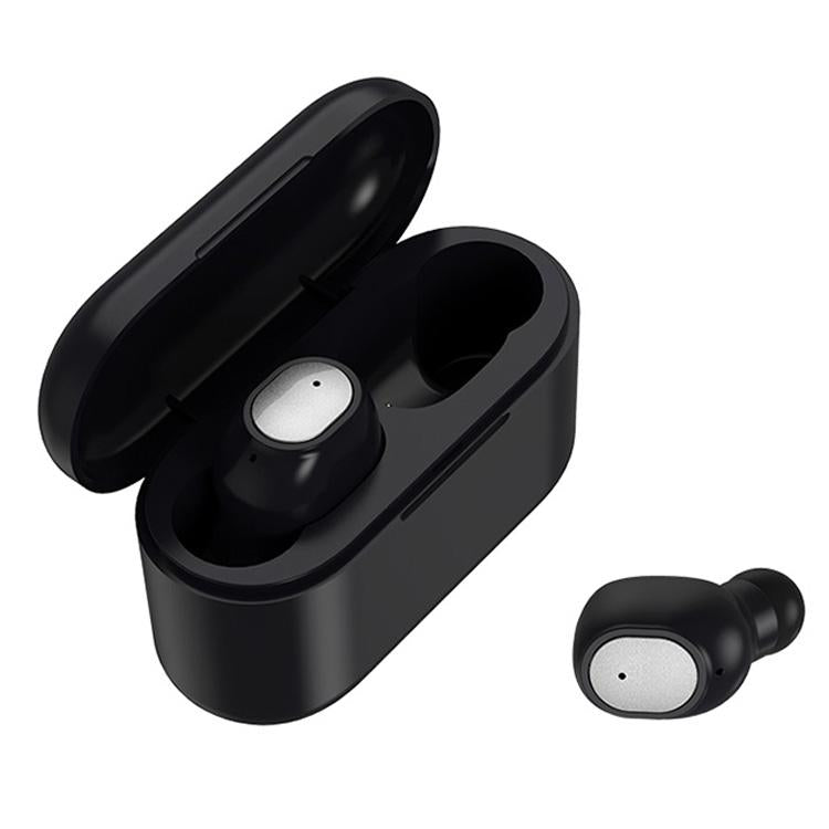 Wireless Bluetooth 5.0 Binaural Stereo Earphones – Automatic Pairing, Black, True Wireless