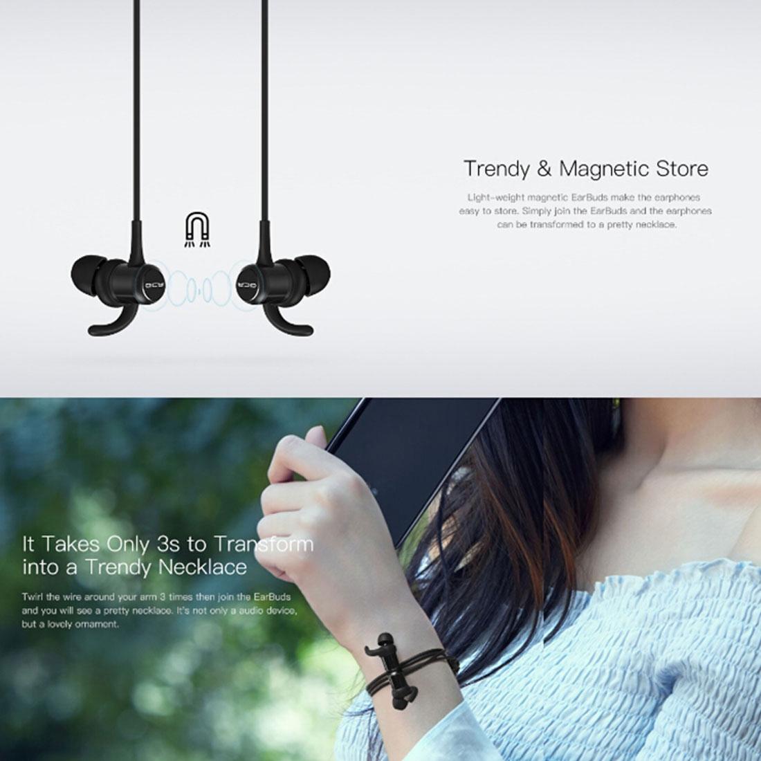 QCY M1C Wireless Sports Earphones – Bluetooth, Built-in Mic, Sweatproof, Secure Fit