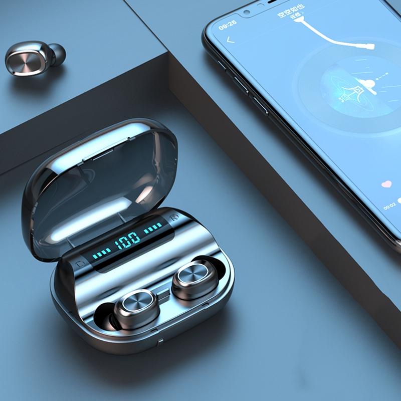 Wireless Noise-Cancelling Bluetooth Earbuds with Charging Case – Hi-Fi Sound, Long Battery Life, Touch Control