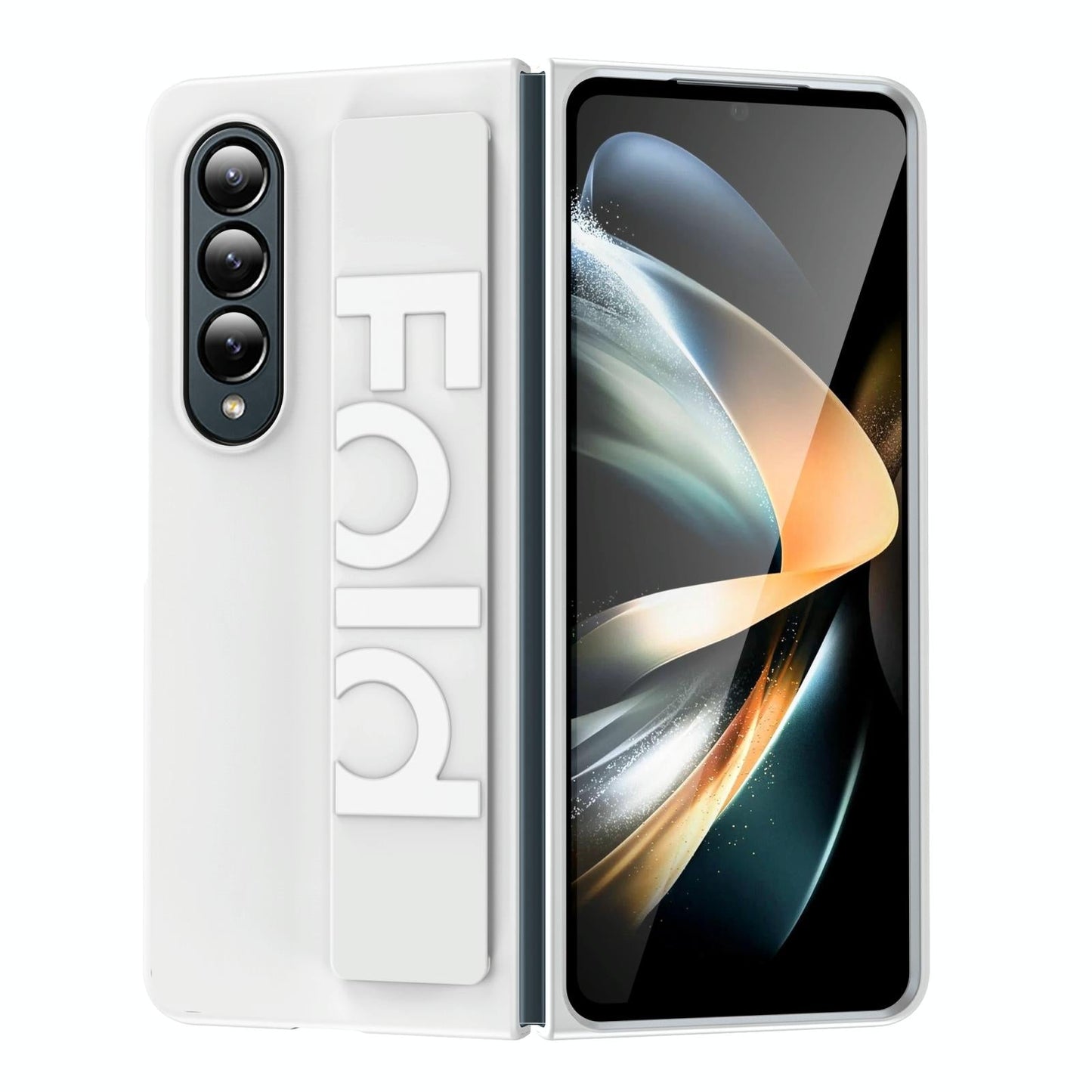 Silicone Wristband Case for Samsung Galaxy Z Fold4 5G – Foldable Matte Clear Protective Cover