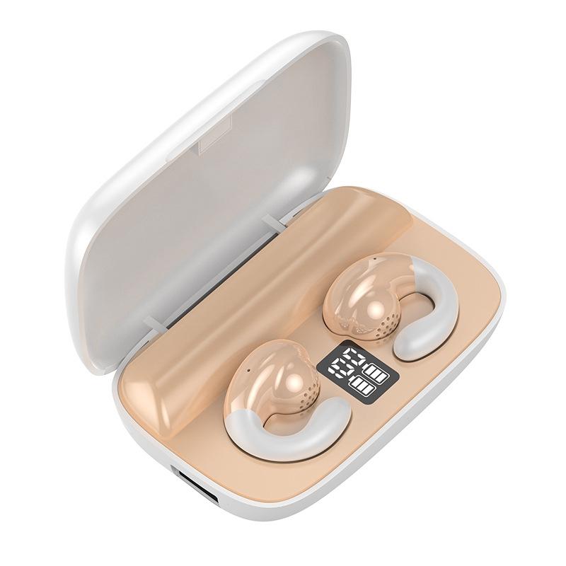 Wireless Bone Conduction Earphones with Noise Cancellation – White