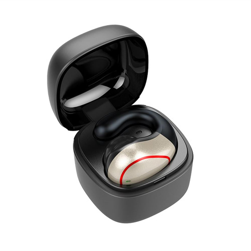 Wireless Bone Conduction Earphone with Bluetooth 5.0 – Gray, Open-Ear Design, Lightweight