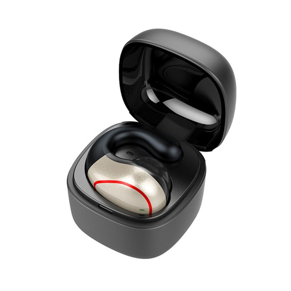 Wireless Bone Conduction Earphone with Bluetooth 5.0 – Gray, Open-Ear Design, Lightweight