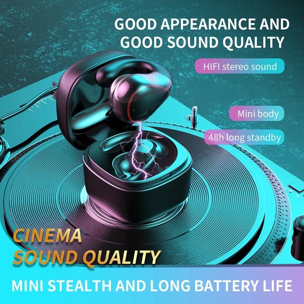 Wireless Bone Conduction Earphone with Bluetooth 5.0 – Gray, Open-Ear Design, Lightweight