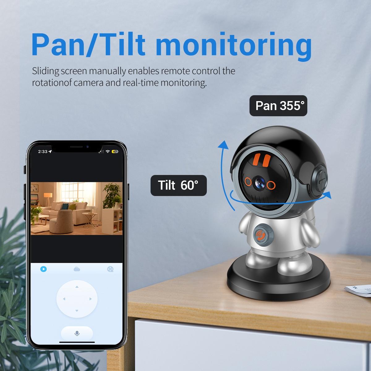 3MP WiFi IP Camera with Humanoid Detection – One-Click Call, Smart Motion Tracking, Two-Way Audio