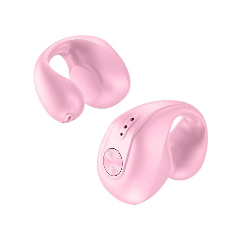 Mini Sport Clip Wireless Dual-Ear Bone Conduction Bluetooth Earphones – Blue, Lightweight & Secure Fit
