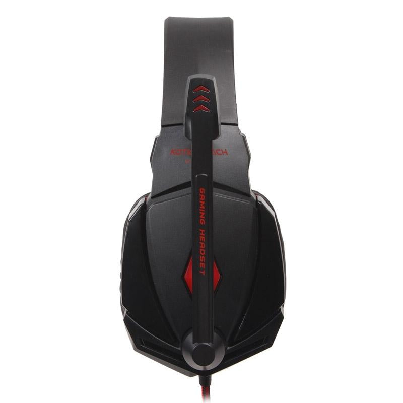 2.2M Gaming Headset with Mic & LED – Red, Noise Cancelling, Comfortable Fit, PC/Console Compatible